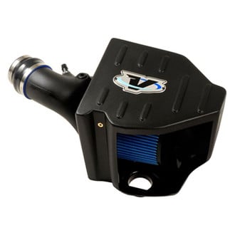 Volant® - Plastic Black Cold Air Intake System with Pro 5 Blue Filter