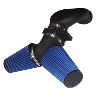 Volant® - Open Element Plastic Black Cold Air Intake System with Pro 5 Blue Filter