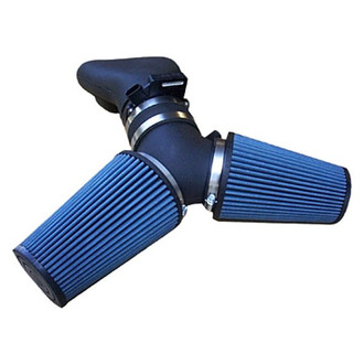 Volant® - Open Element Plastic Black Cold Air Intake System with Pro 5 Blue Filter
