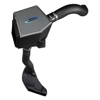 Volant® - Plastic Black Cold Air Intake System with Blue Filter and Cold Air Scoop