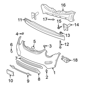 Volkswagen OE - Front Bumper & Grille - Bumper & Components (GL / GLS / GLX / Sport)