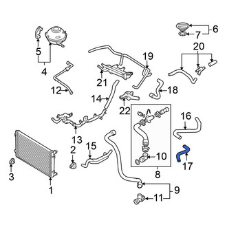 Volkswagen OE - Upper Radiator Coolant Hose