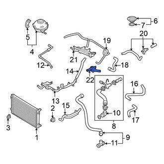 Volkswagen OE - Engine Coolant Outlet Flange