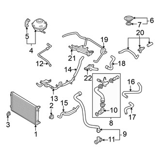 Volkswagen OE - Cooling - Radiator & Components (Hatchback 1.9L)