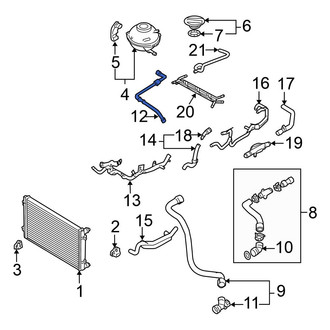 Volkswagen OE - Engine Coolant Overflow Hose