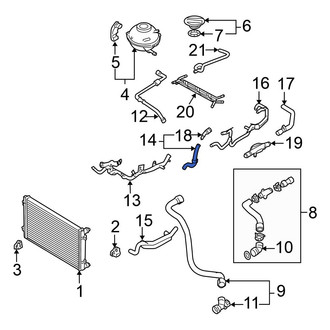 Volkswagen OE - Lower Radiator Coolant Hose