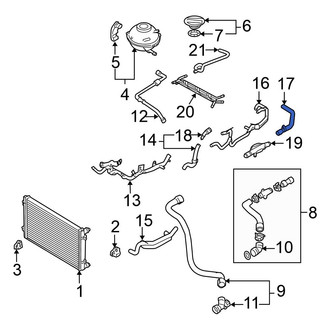 Volkswagen OE - Lower Radiator Coolant Hose