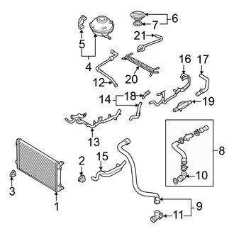 Volkswagen OE - Cooling - Radiator & Components (Hatchback)