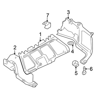 Volkswagen OE - Radiator Support - Splash Shields