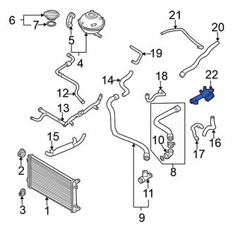 Volkswagen OE - Engine Coolant Outlet Flange