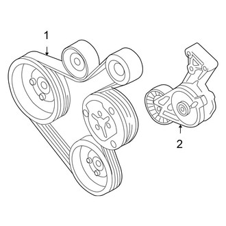 Volkswagen OE - Cooling - Belts & Pulleys (GL / GLS AEG Engine)