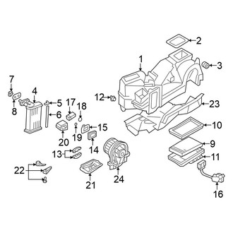 Volkswagen OE - Air Conditioner & Heater - Evaporator & Heater Components (W/O Electronic Regulation)