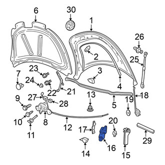 Volkswagen OE - Hood Release Handle Bracket