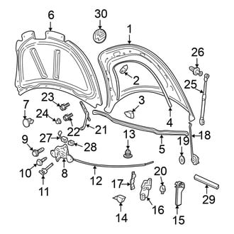 Volkswagen OE - Hood & Components