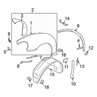 Volkswagen OE - Fender Bracket