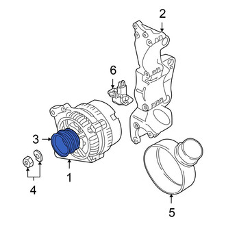 Volkswagen OE - Alternator Pulley