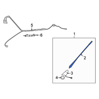 Volkswagen OE - Radio Antenna Mast