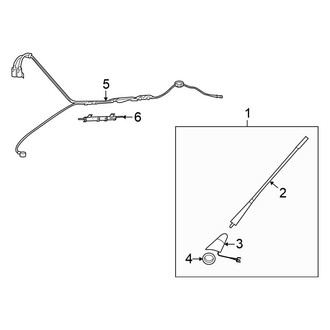 Volkswagen OE - Electrical - Antenna (W/O Satellite Radio), (Hatchback)