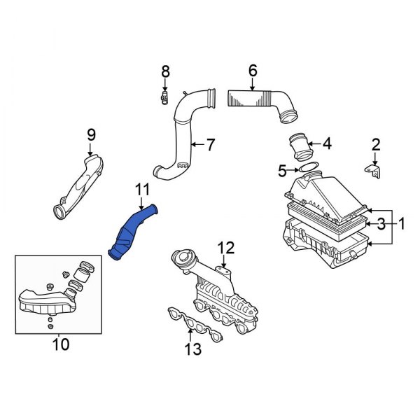 Engine Air Intake Hose