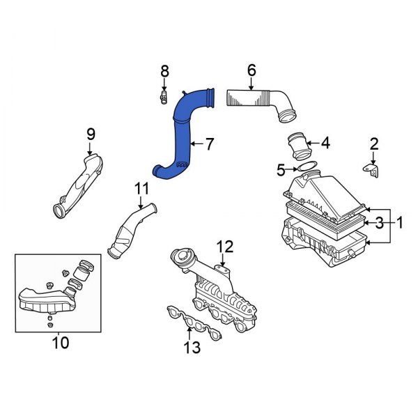 Engine Air Intake Hose