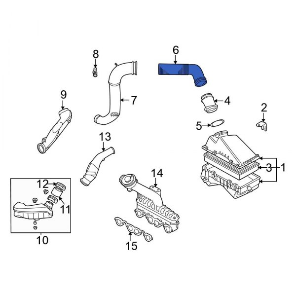 Engine Air Intake Hose