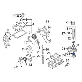 Volkswagen OE - Engine Oil Cooler Cover O-Ring