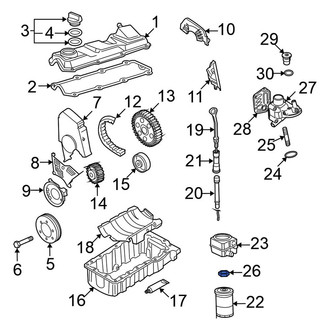 Volkswagen OE - Engine Oil Cooler Nut
