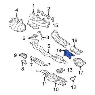 Volkswagen OE - Front Exhaust Heat Shield