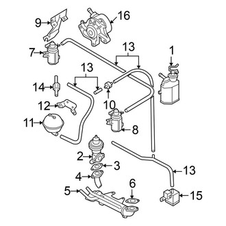 Volkswagen OE - Emission System - Emission Components (1.9L)