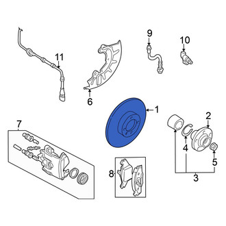 Volkswagen OE - Front Disc Brake Rotor
