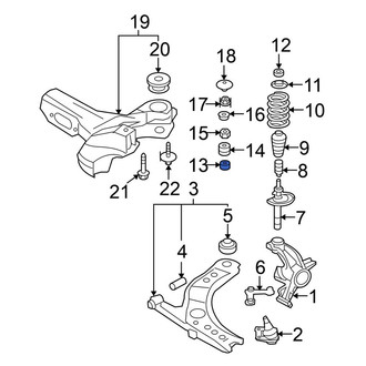 Volkswagen OE - Front Suspension Strut Bearing