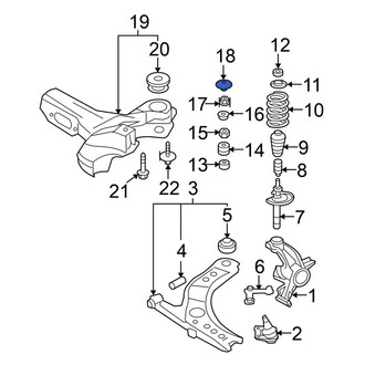 Volkswagen OE - Suspension Strut Mount Cap