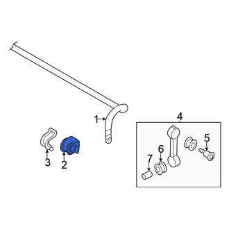 Volkswagen OE - Front Suspension Stabilizer Bar Bushing