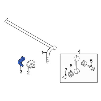 Volkswagen OE - Front Suspension Stabilizer Bar Bracket