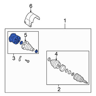 Volkswagen OE - Front Right Outer CV Joint Kit