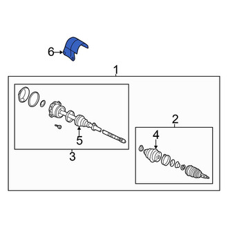 Volkswagen OE - Front CV Joint Splash Shield