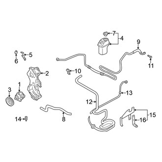 Volkswagen OE - Steering Gear & Linkage - Pump & Hoses (1.9L)