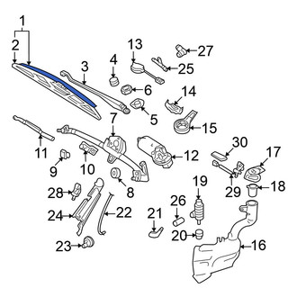 Volkswagen OE - Right Wiper Blade
