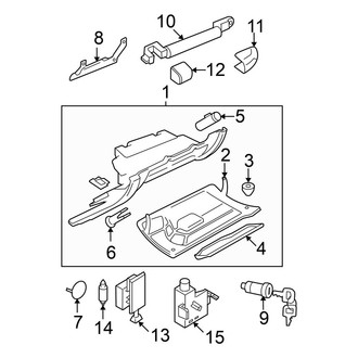 Volkswagen OE - Instrument Panel - Glove Box