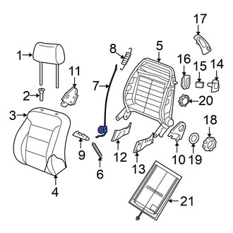 Volkswagen OE - Front Folding Seat Release Cable