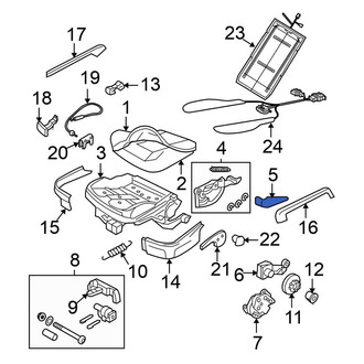 Volkswagen OE - Front Seat Back Recliner Adjustment Handle