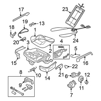 Volkswagen OE - Seats & Tracks - Front Seat Components (Seat Cushion Components)