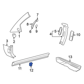 Volkswagen OE - Door Sill Plate Clip