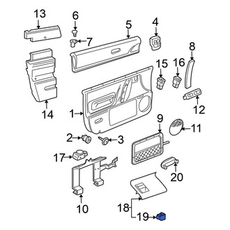 Volkswagen OE - Left Door Window Switch