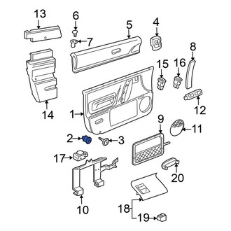 Volkswagen OE - Door Interior Trim Panel Retainer