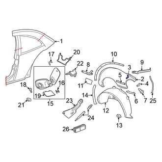 Volkswagen OE - Fender Bracket