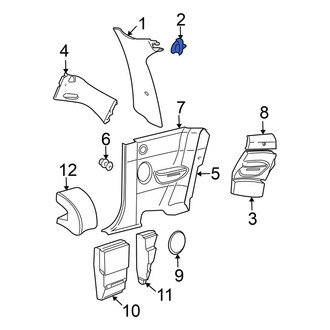 Volkswagen OE - Body B-Pillar Trim Panel Clip