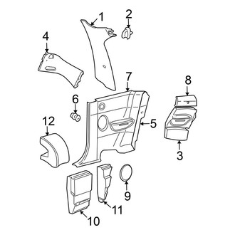 Volkswagen OE - Quarter Panel - Interior Trim (1.8L / 1.9L / 2.0L)