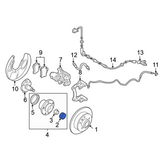 Volkswagen OE - Rear Wheel Bearing Dust Cap