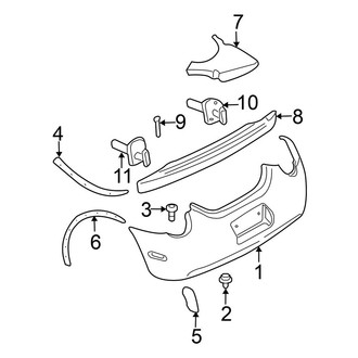 Volkswagen OE - Rear Bumper - Bumper & Components (GL / GLS / GLX / Sport)